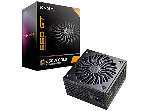 EVGA 650 GT, 80 Plus Gold 650W, Fully