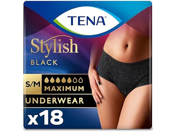 Stylish Maximum Black Incontinence