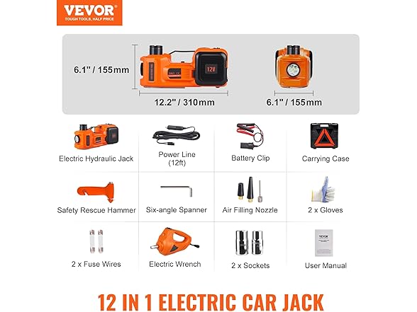 VEVOR Electric Car Jack
