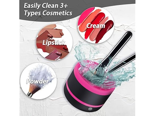 Pinkiou Makeup Brush Cleaner Machine