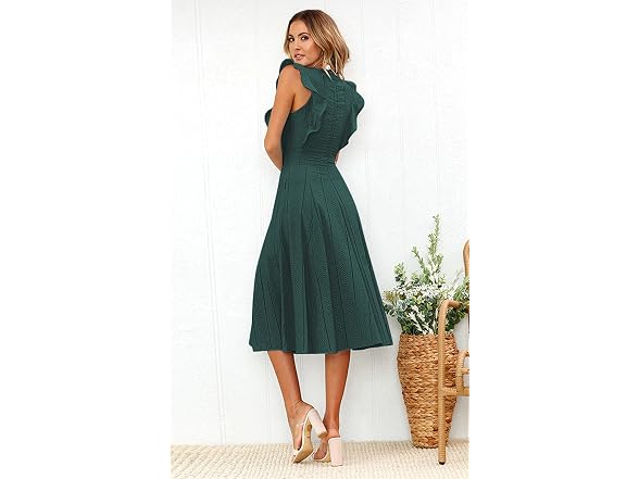 Ecowish Women (M) Summer Dresses Elegant Cap Dress