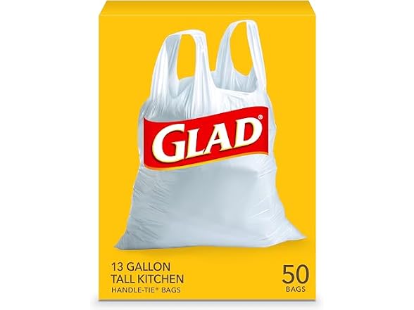 Glad Tall Kitchen Trash Bags 13Gal