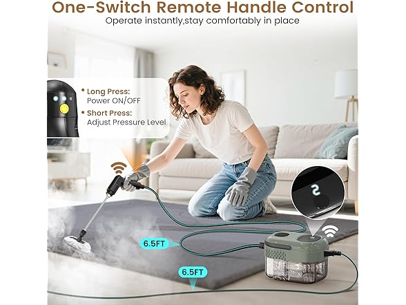 Granarbol 2500W Pressurized Steam Cleaner