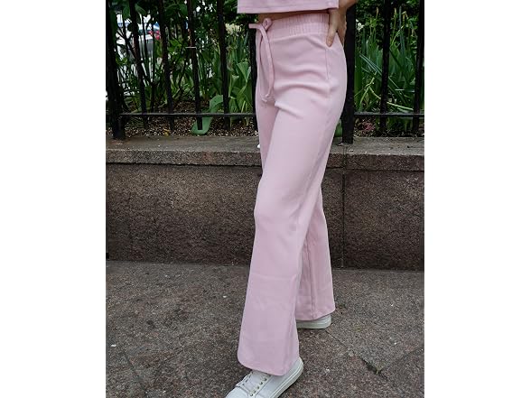 The Drop Blush High Rise Wide Leg Pant