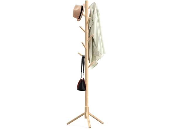 Wooden Coat Rack Stand