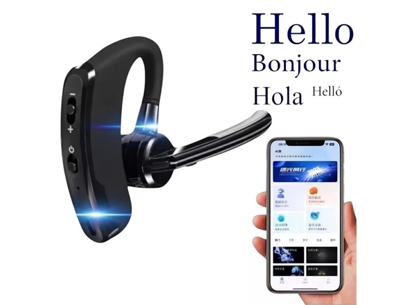 MFD SG-Businessheadset-AI* Business Headset Translator Earphones Black