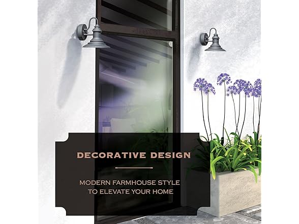 Home Zone LC22046V In/Outdoor Wall Light 2Pk