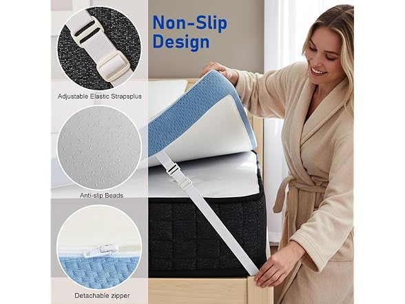 Glendan Firm 3-in Mattress Topper Queen