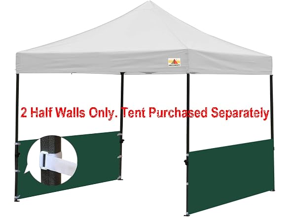 ABCCANOPY Sunwall Half Walls 2pk Green