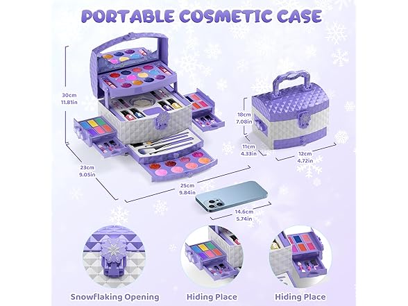 PERRYHOME 56 Pcs Makeup Set for Girls