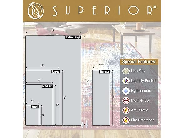 Superior Contemporary Abstract Splatter Indoor Area Rug