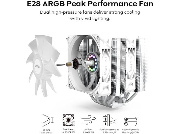 MONTECH NX600 ARGB Dual-Tower CPU Air
