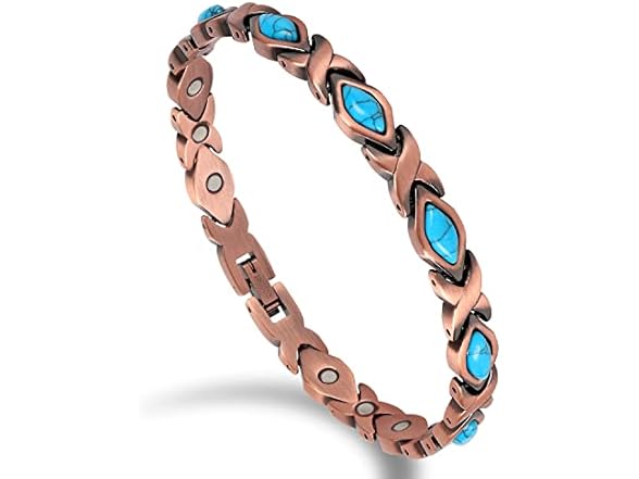 Auinz Turquoise Pure Copper Magnetic Bracelet