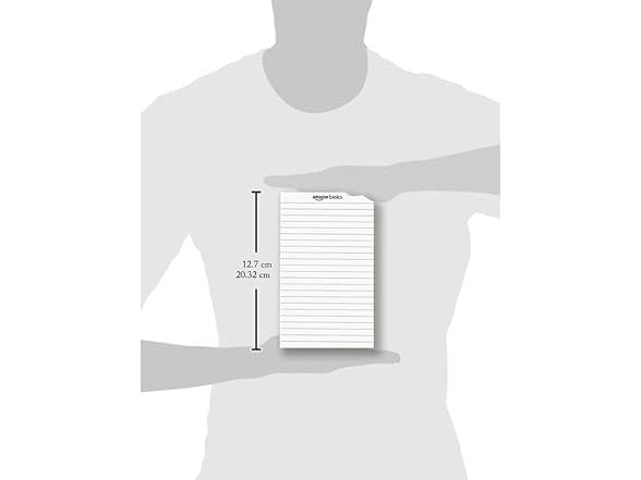 Amazon Basics 5" x 8" Writing Pad, 72Ct