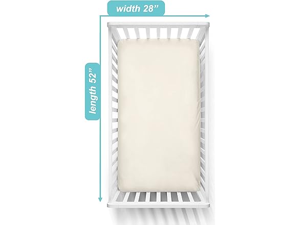 American Baby Company Crib Sheet, Cream
