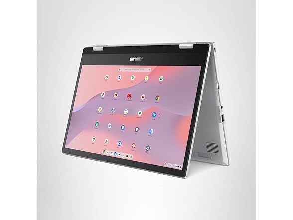 ASUS Chromebook Flip CX1 Convertible Laptop, 14" FHD NanoEdge 360-degree Touchscreen, Intel Celeron N4500 Processor, 128GB eMMC Storage, 8GB RAM, ChromeOS, Transparent Silver, CX1400FKA-AS88FT (Open Box)