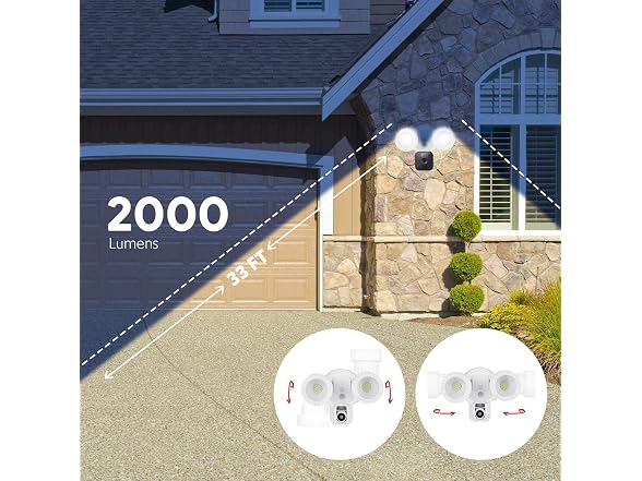Wasserstein 3-in-1 Wired Floodlight, Cha