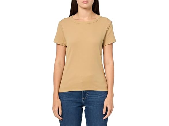 GAP Women Solid Rib Knit Top