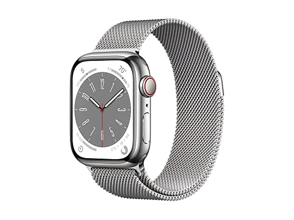 Silver Stainless Steel Case/Silver Milanese Loop
