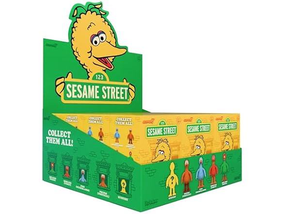 Super7 Sesame Street Big Birds Blind Box Flat - (12 Pack)