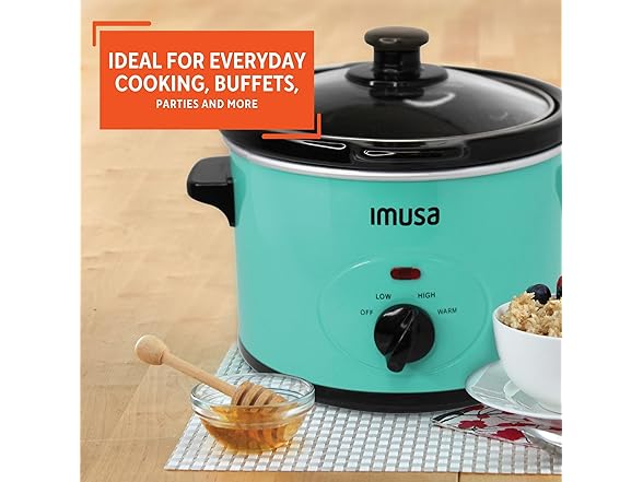 IMUSA Slow Cooker 1.5qt Teal