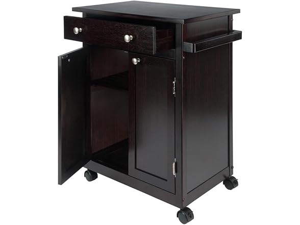 WINSOME Savannah Kitchen Cart Espresso
