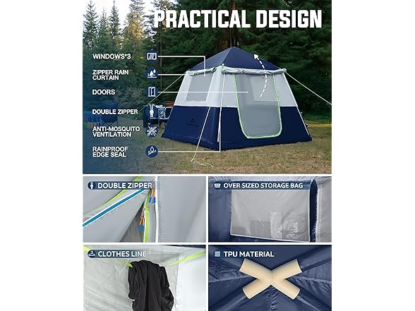 Corani 14.1'x6.5'x9' Inflatable Tent - Blue