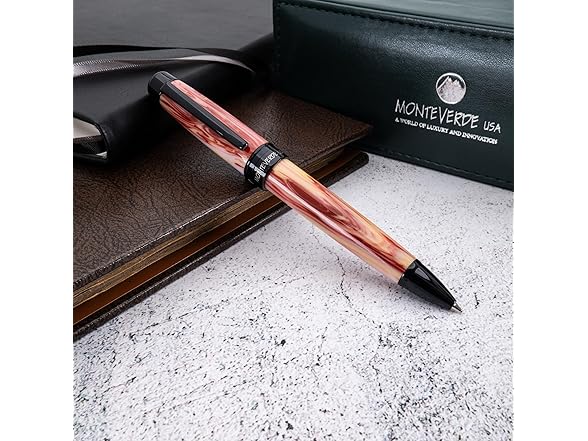 Monteverde USA Prima Luxury Ballpoint Pen – Red Swirl - Gallery 7