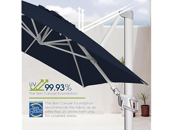 wikiwiki 10x10FT Cantilever Patio Umbrella, Offset Umbrella