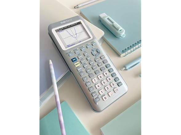 TI-84 Plus CE Graphing Calculator Texas Instruments, Fractal Frost (Open Box)