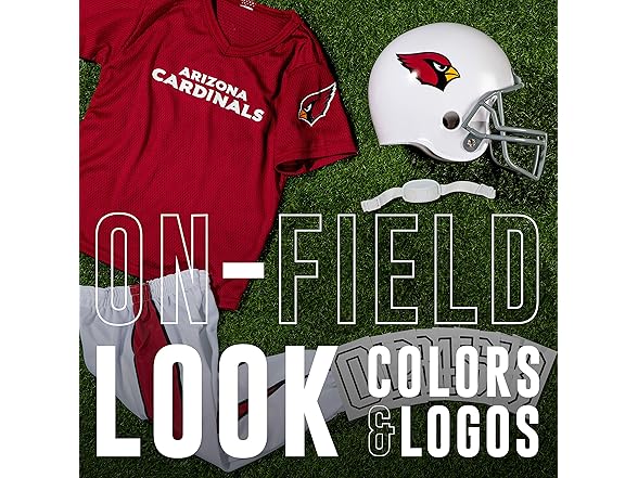 ARIZONA CARDINALS (Youth-Medium) Deluxe Helmet and Uniform Set