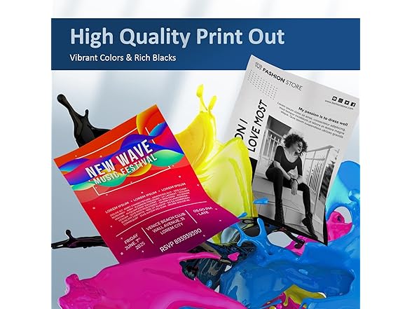 Smart Printink 65XL HP Ink, 2-Pack Black