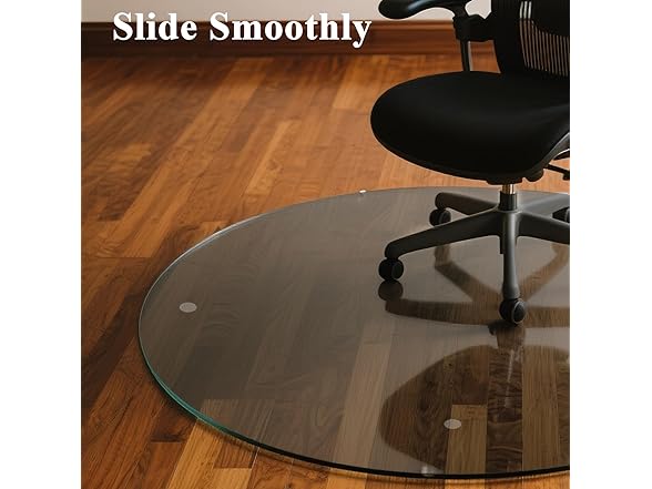 ZENOMIRRIS Tempered Glass Desk Mat