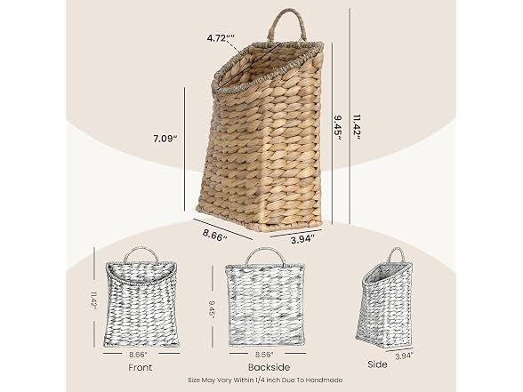 Woven Hanging Basket,Wicker Hanging