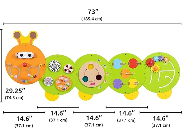 SPARK & WOW Caterpillar Activity Wall Panels