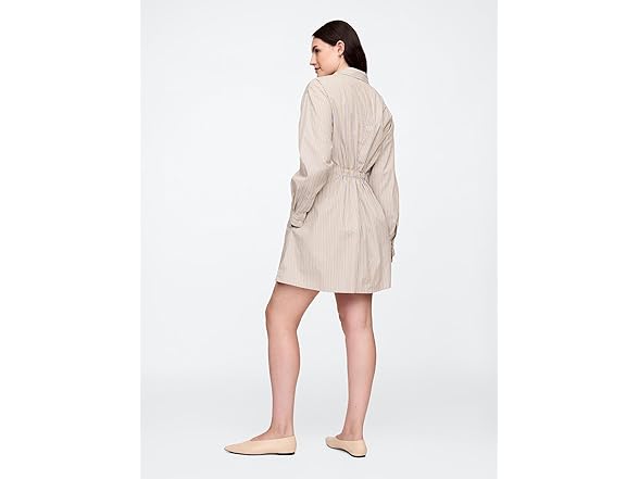 GAP Women Flare Mini Shirtdress Neutral