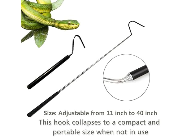 ayamaya Collapsible Snake Hook Extend to 39.