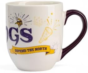 The Memory Company Officially Licensed NFL 18oz Ceramic Cheer Mug, Premium Team Logo Coffee Cup, Perfect Game Day Drinkware