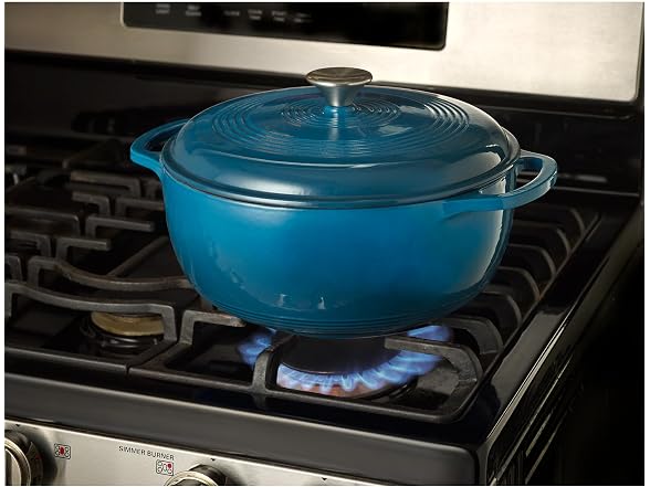Enameled Cast Iron Dutch Oven, 6 qt., Turquoise