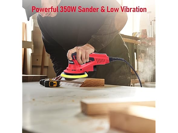 PioneerWorks 6" Orbital Sander, 350W