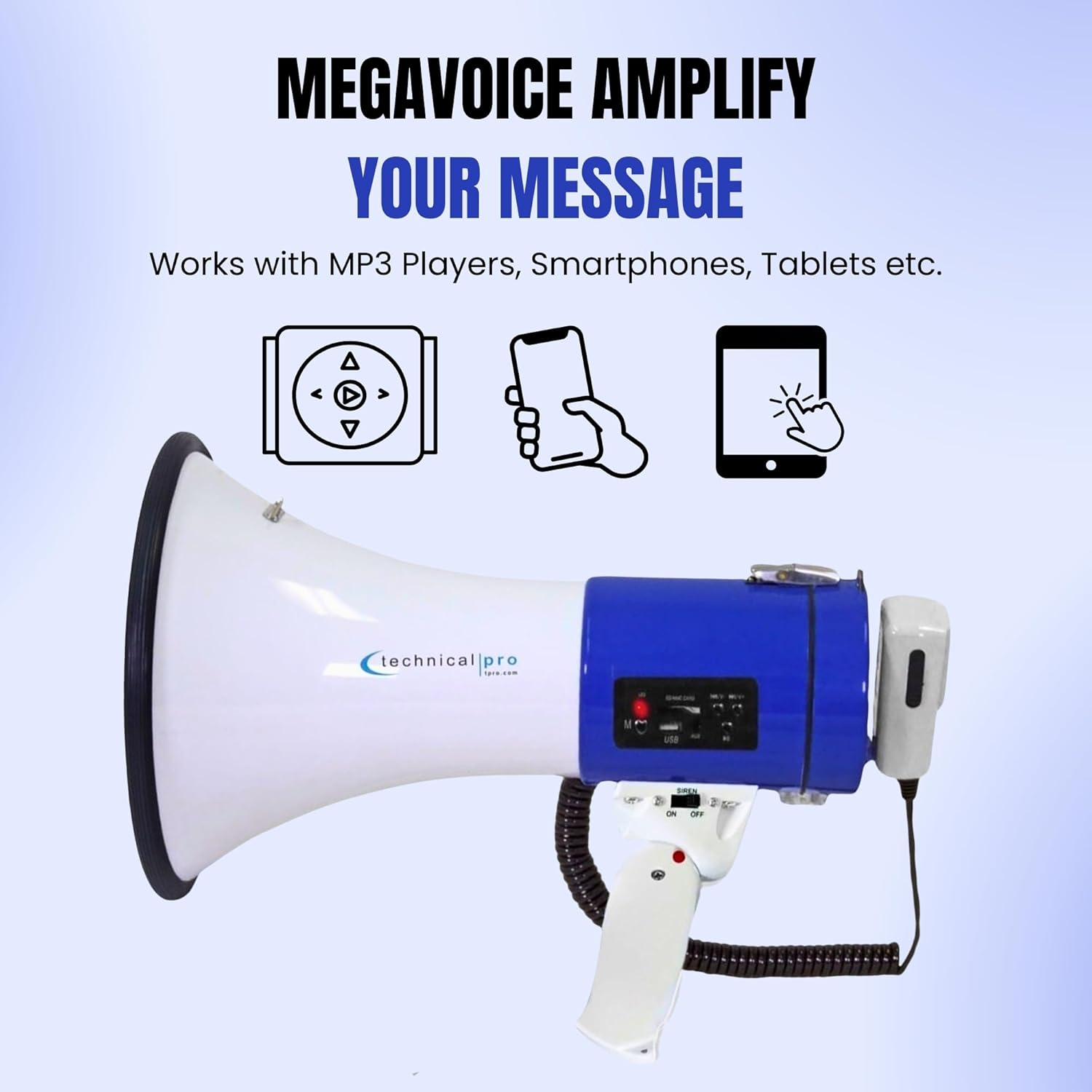 40W recharegable Megaphone with recording - Gallery 14