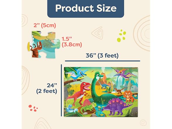 B. toys Gigantic Jigsaw Dinosaur, 48 Pieces