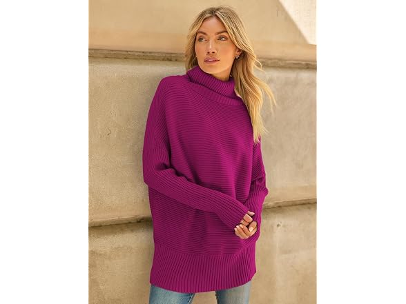 Lillusory Women (M) Oversized Turtleneck Pullover