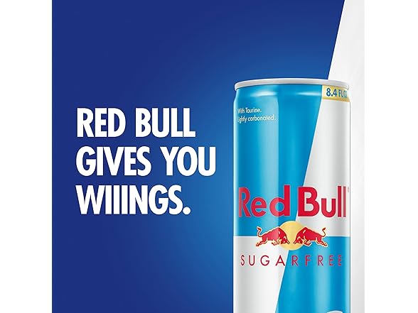 Red Bull Sugar Free Energy Drink, 8.4 Fl Oz, 4 Cans