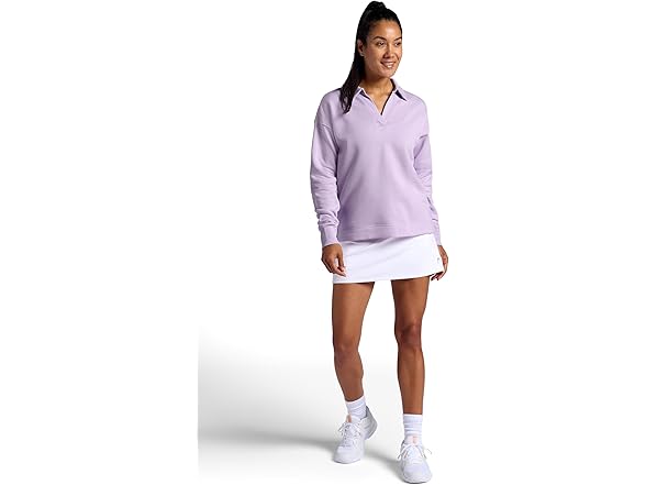 HEAD Women Polo Crewneck Sweatshirt Relaxed Fit