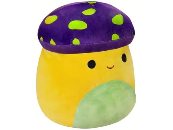 Squishmallows Original 12" Enid Neon Yellow Mushroom
