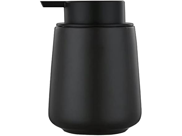 12oz Black Ceramic Soap Dispenser