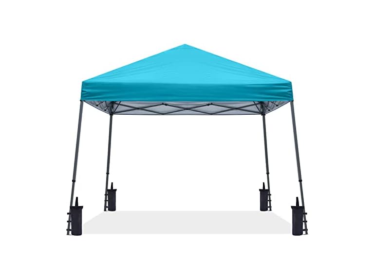 ABCCANOPY 10x10 Pop Up Canopy Tent, Slant Leg Outdoor Shade, Turquoise
