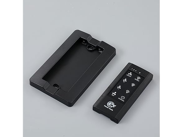 Ceiling Fans with Lights and Remote, 20 Inch Black