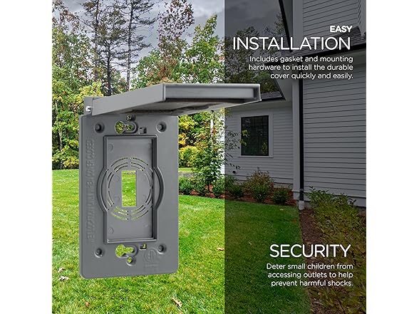 Outdoor Outlet Cover 2pk Metal